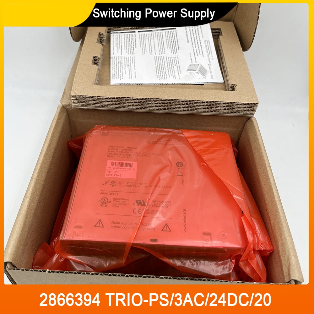 2866394 TRIO-PS/3AC/24DC/20 피닉스 스위칭 전원 공급 장치 고품질 빠른 배송
